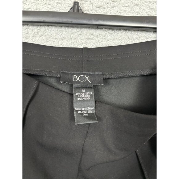 BCX Women's Seamed Pull on Casual Lounge Pants Medium Juniors' Black NWT's - Picture 6 of 7